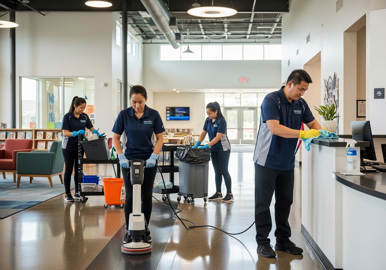 「辦公樓清潔的全方位指南」示意图